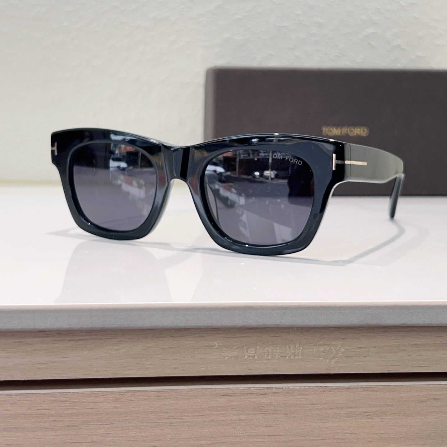 TOM FORD FT1314 Sunglasses Acetate Black Square Frame