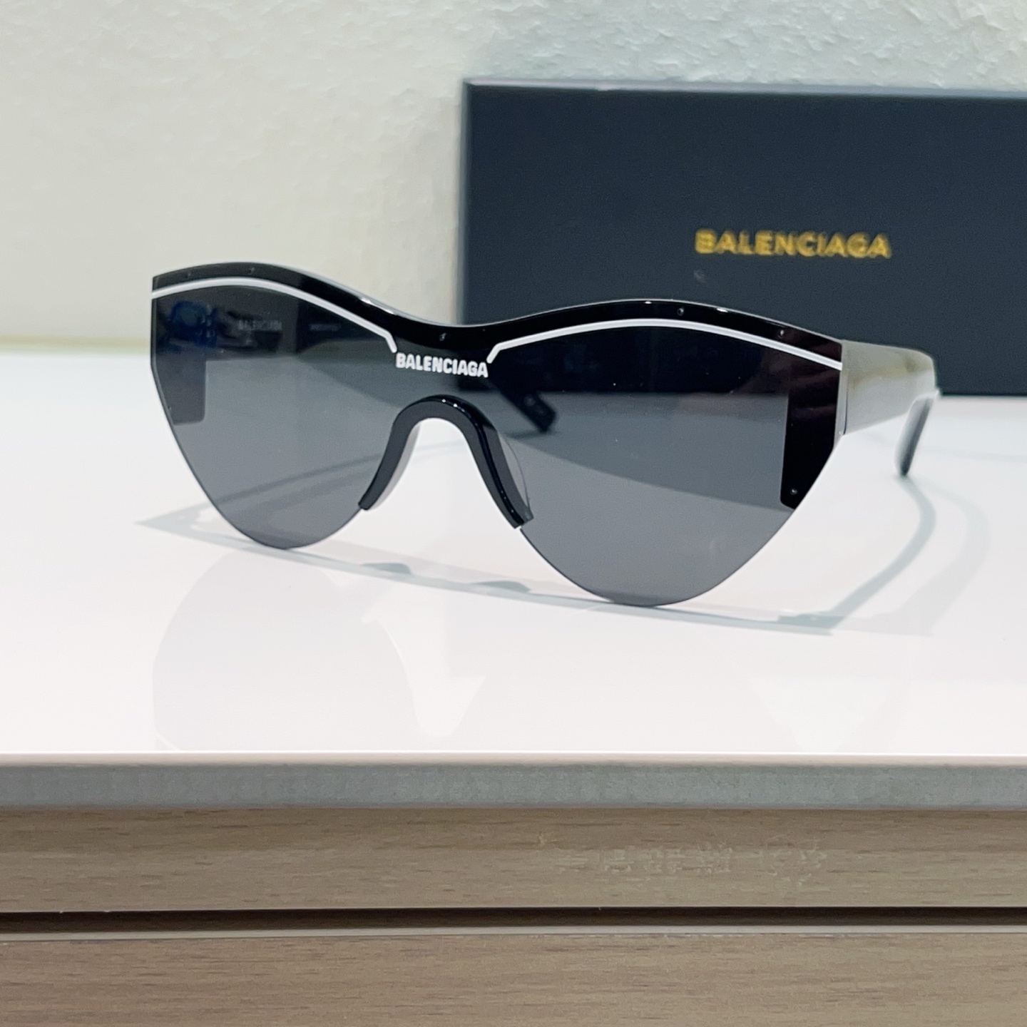 Balenciaga Sunglasses Sun Glasses Acetate Frameless Sport Style