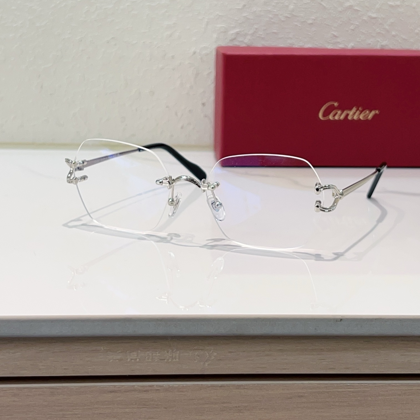 Cartier Frameless Glasses Metal Frame