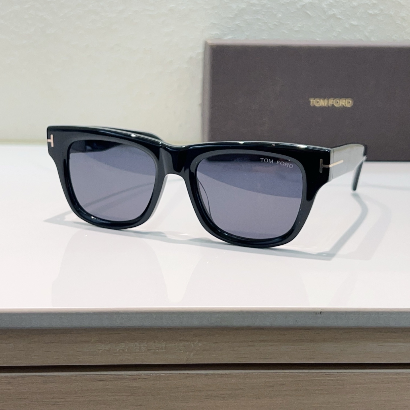 TOM FORD Sunglasses Acetate Black Square