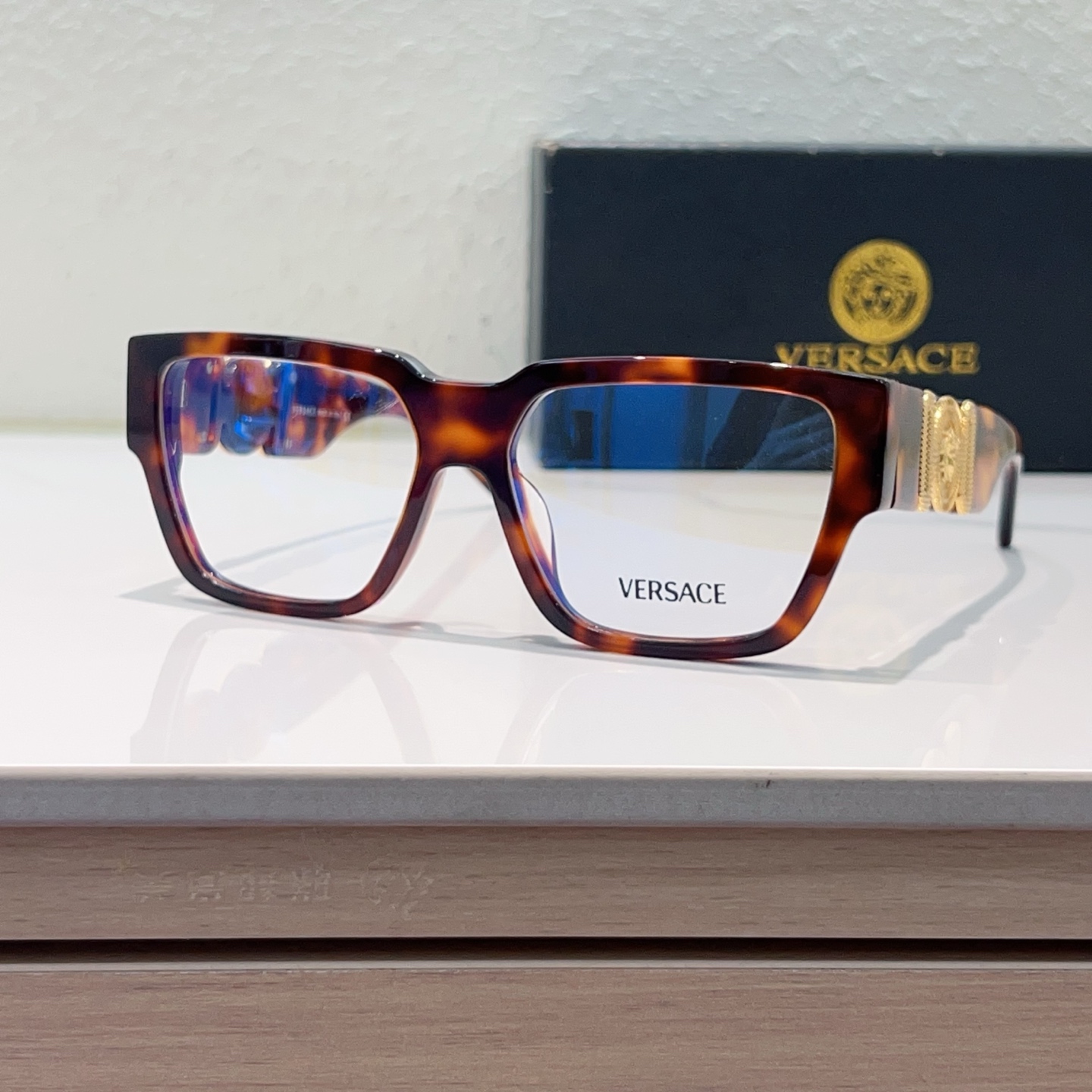 Versace 13512548VERSAC范思光学镜 VE4483D SIZE：55口17-145金灿灿的金属电镀