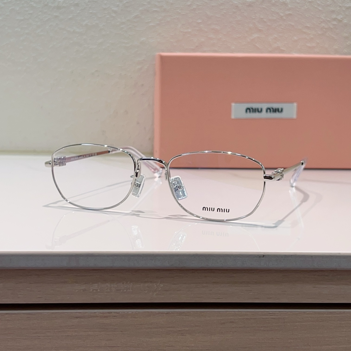 MIUMIU Metal Oval Eyeglasses