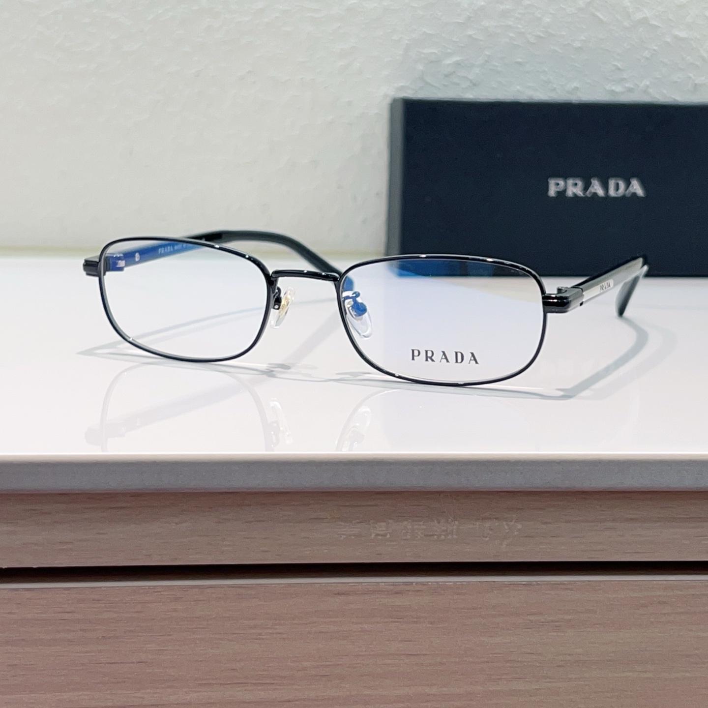 PRADA Optical Glasses Metal Rectangular