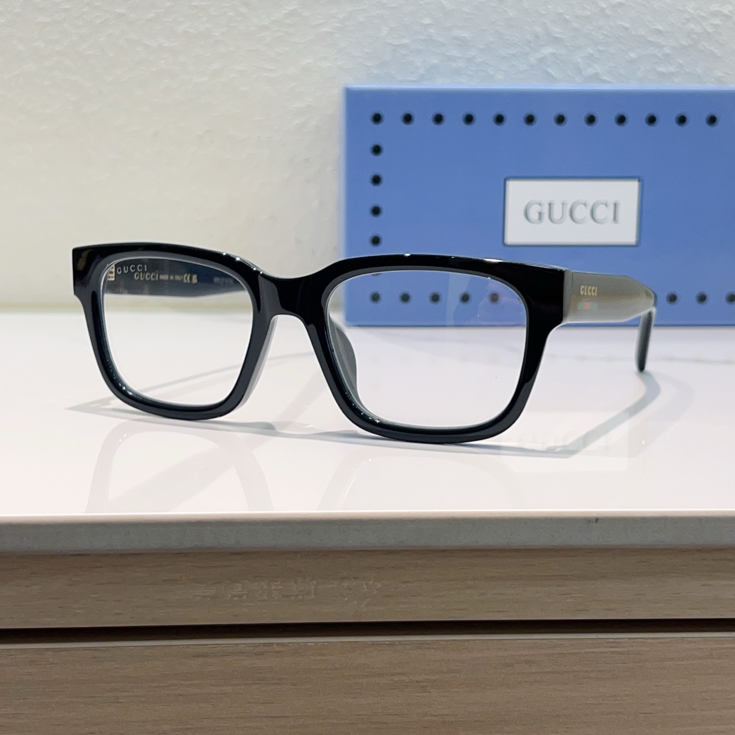 GUCCI 眼镜 板材 方形 黑框