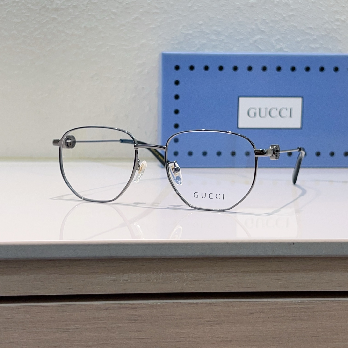 GUCCI Eyewear Metal Polygon Full Rim
