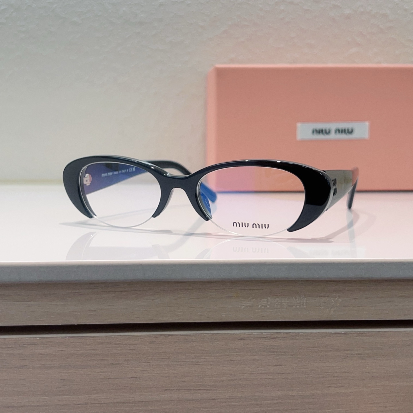 MIUMIU Eyewear Acetate Oval Black