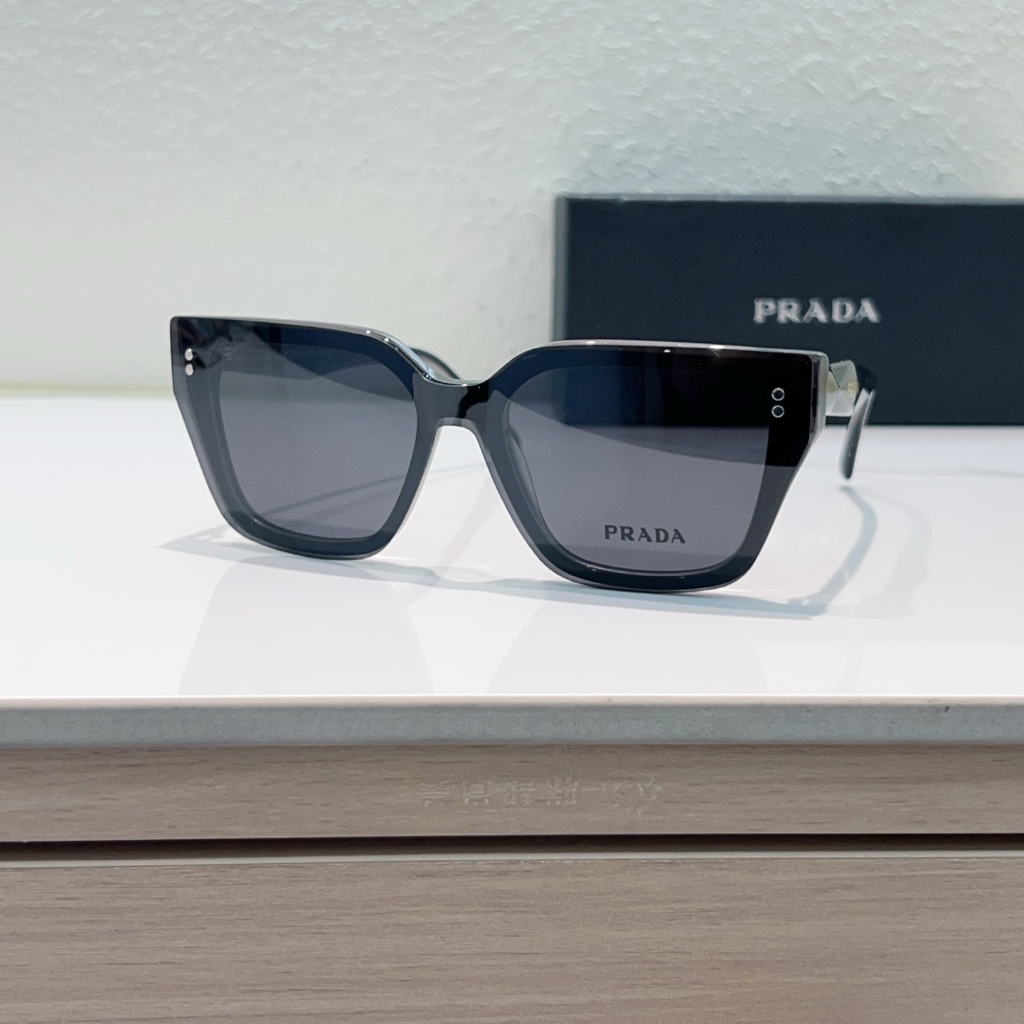 PRADA Sunglasses Double Lens Acetate Cat Eye