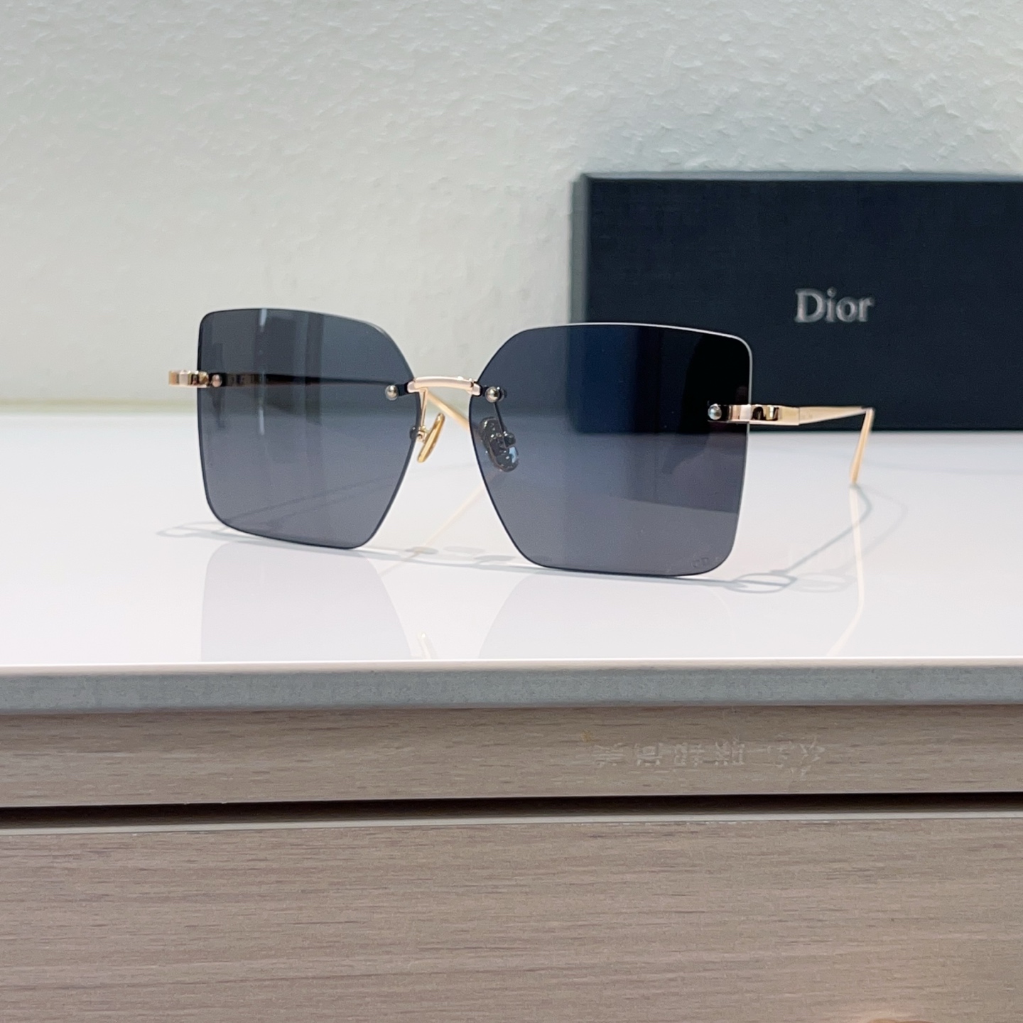 DIOR Lunettes de soleil Métal Sans monture Carré