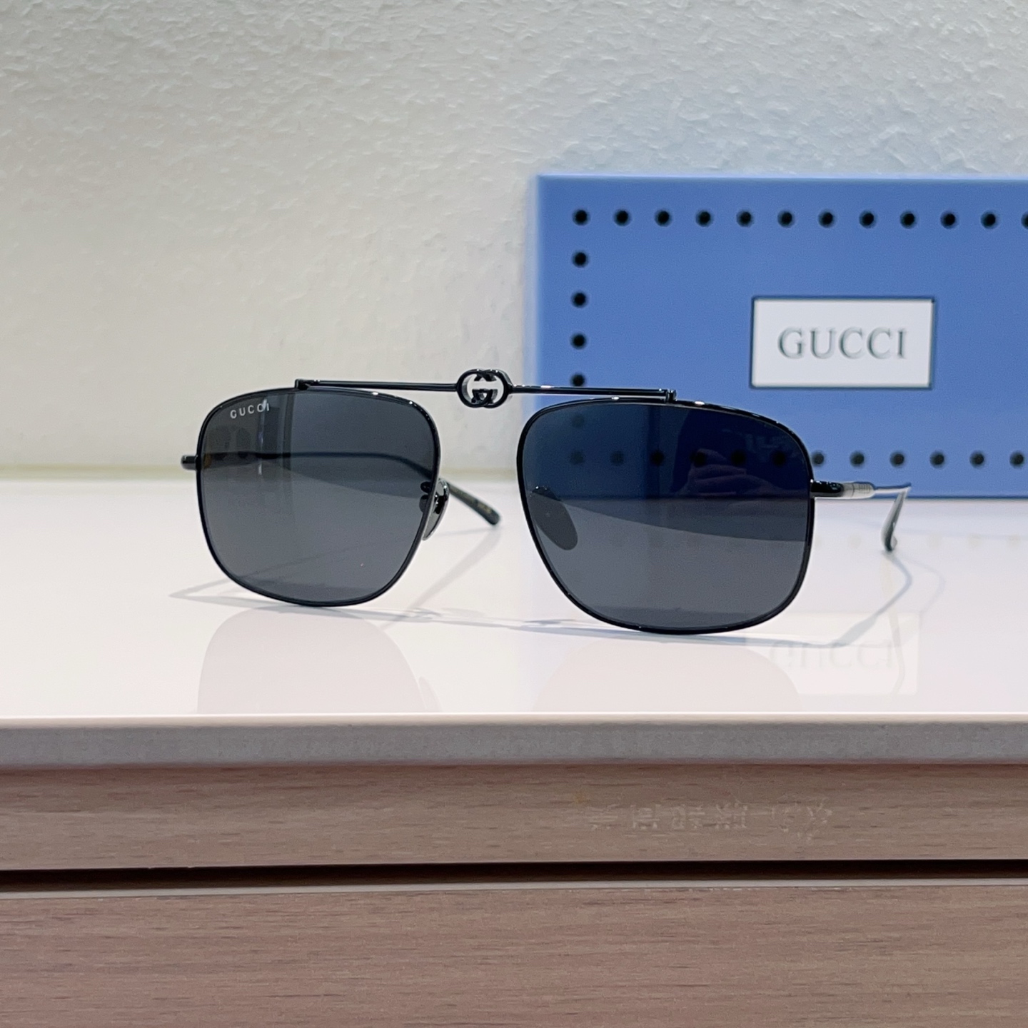 GUCCI Sunglasses Metal Square Double Bridge GG2065S