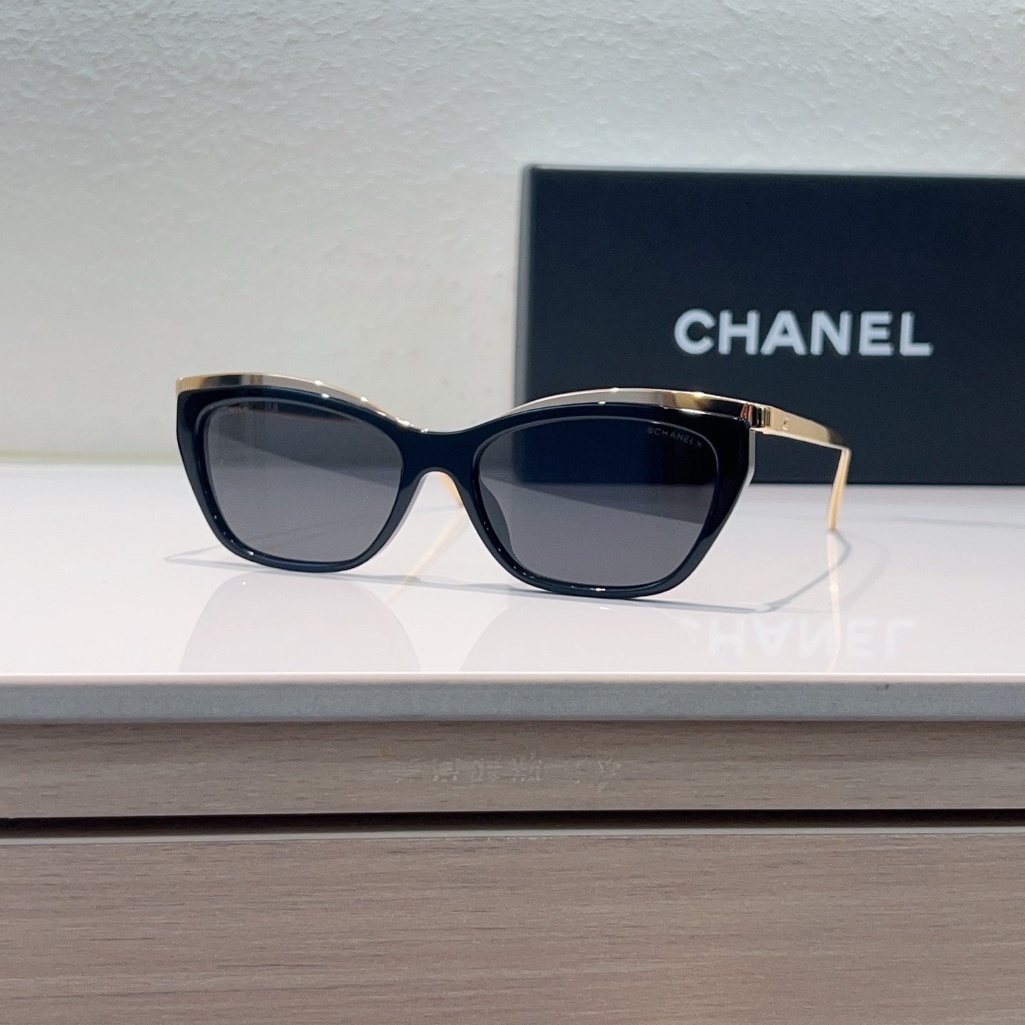 Chanel Sunglasses Acetate Metal Cat Eye