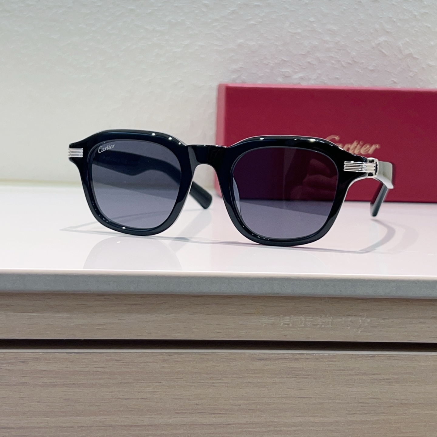 Cartier CT0536S Acetate Square Sunglasses