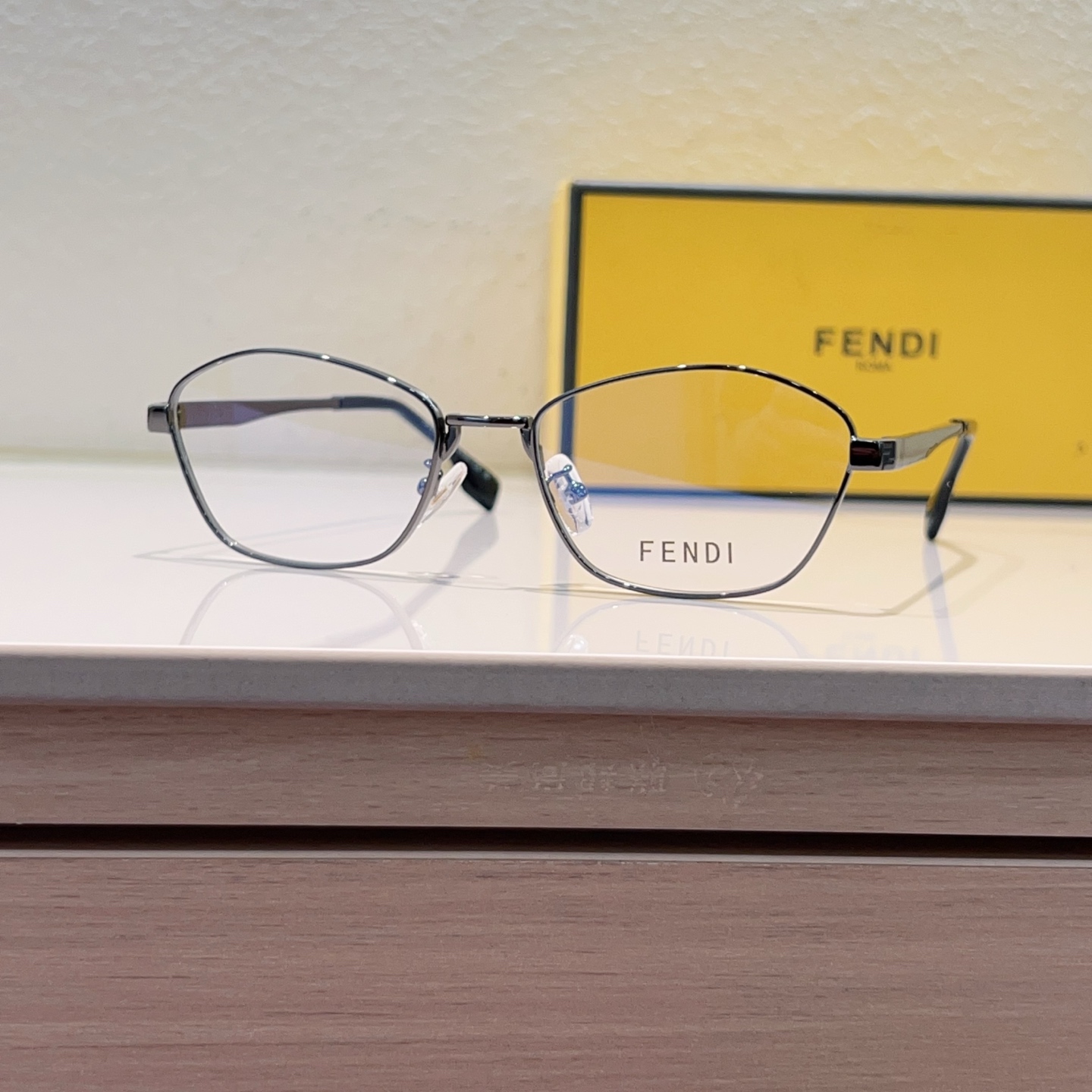 FENDI Eyewear Metal Full Rim Square