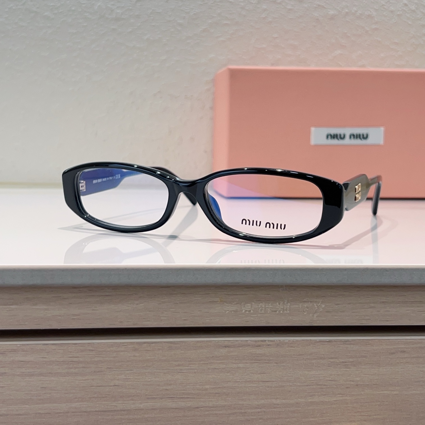 MIUMIU Eyewear Acetate Narrow Frame Rectangular