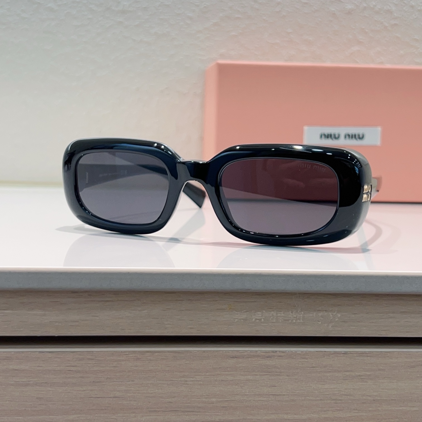 MIUMIU Sunglasses Acetate Rectangular SMU B13-F