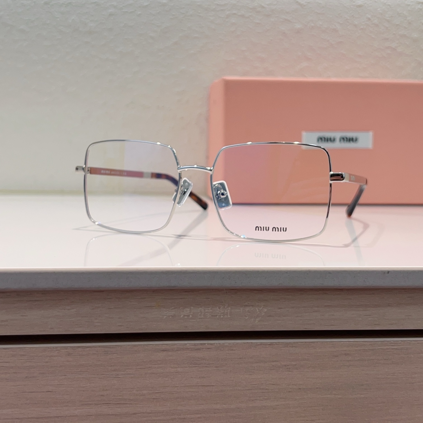 MIUMIU Metal Square Glasses