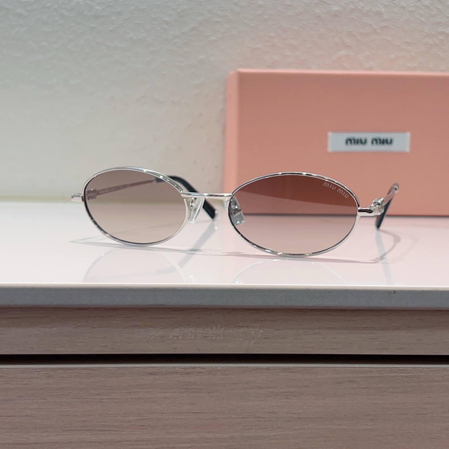 MIUMIU Sunglasses Metal Oval