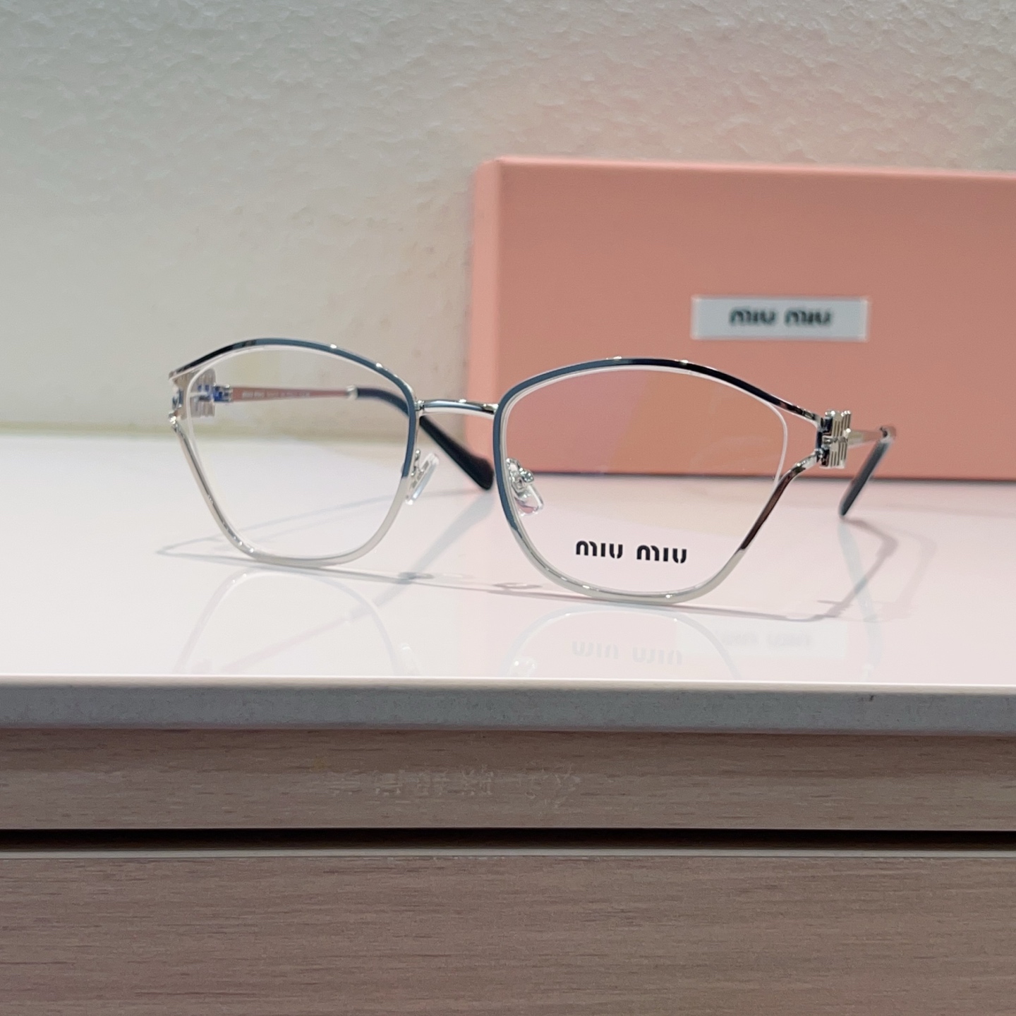 MIUMIU Eyewear Metal Polygonal Full Rim Transparent