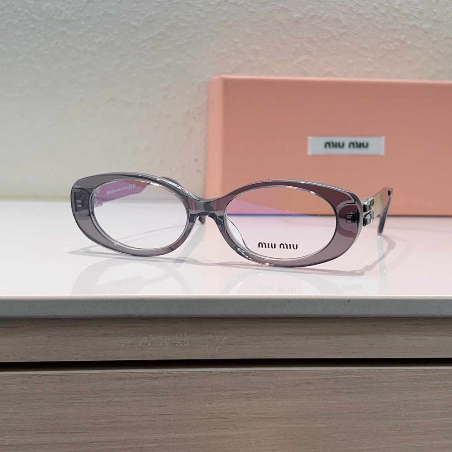 MIUMIU Optical Glasses Acetate Oval Frame
