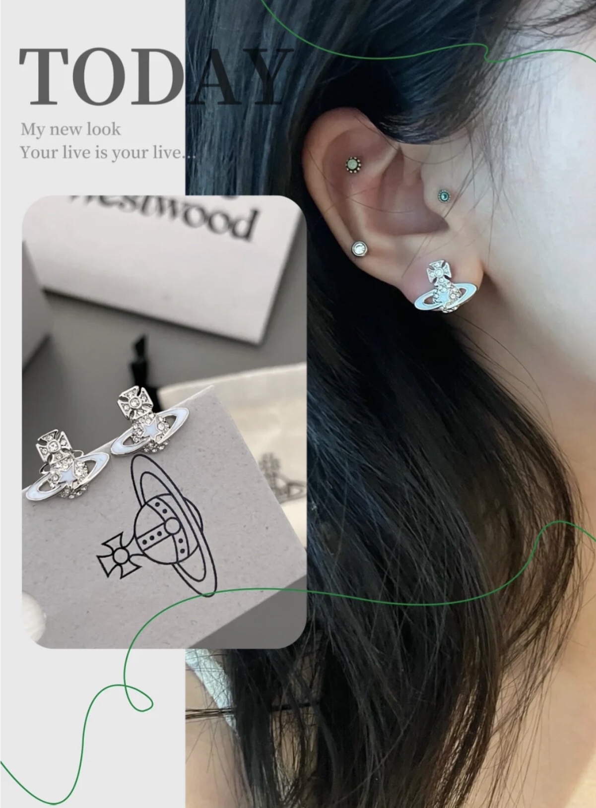 비비안웨스트우드 귀걸이 65076 Vivienne Westwood Earrings 이미지 2