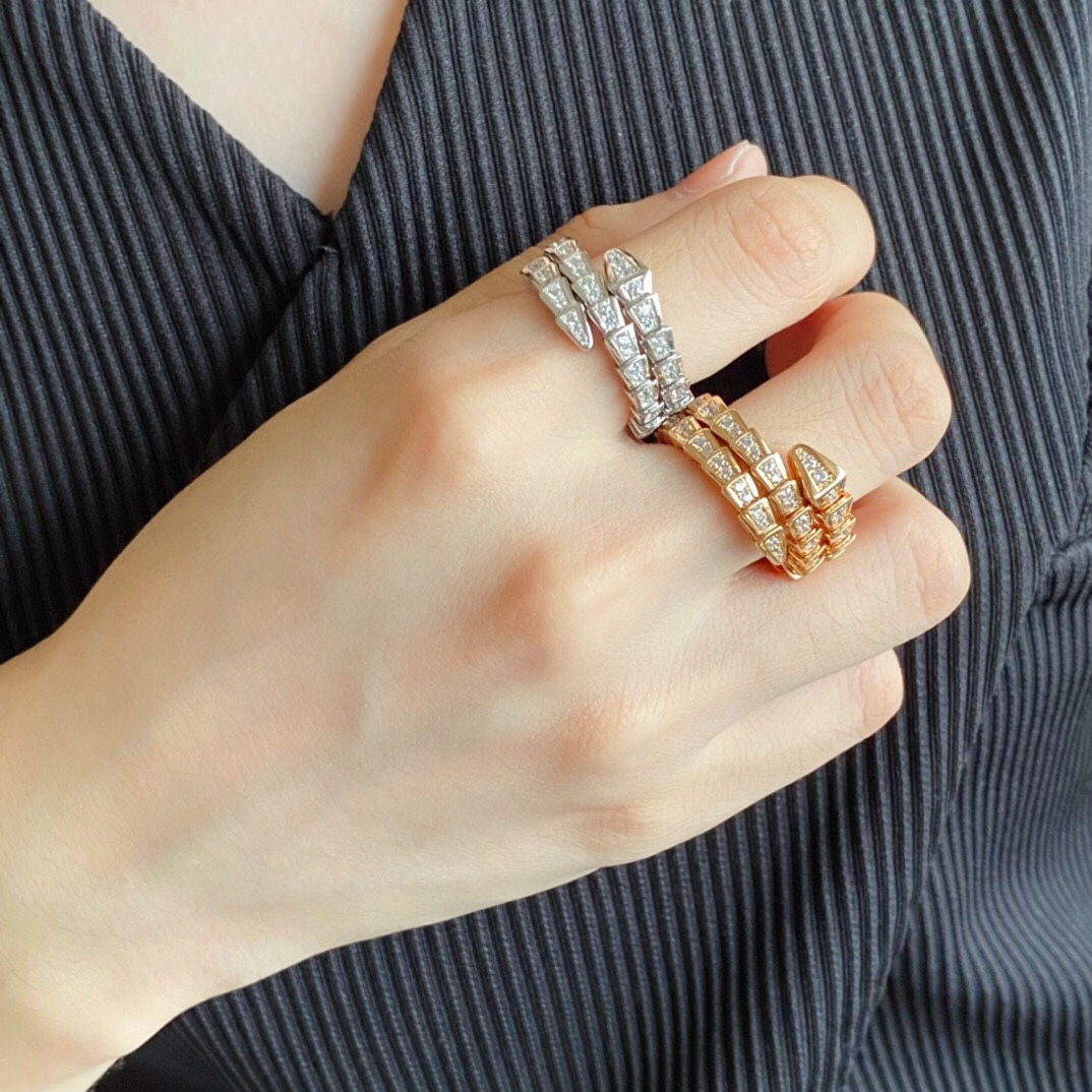 불가리 다이아몬드 스네이크 반지 64691 이미지 2