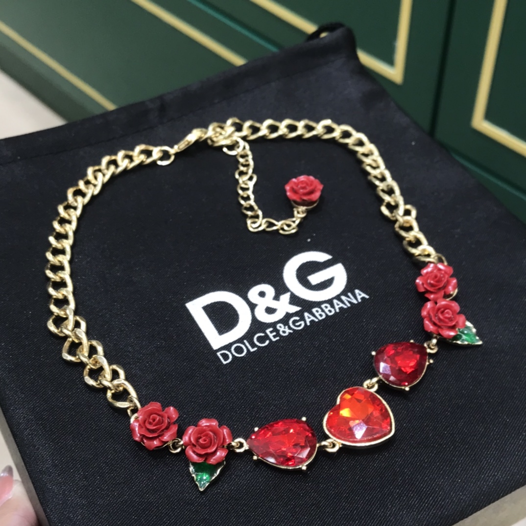 돌체앤가바나 DG 로즈 목걸이 65284 이미지 3