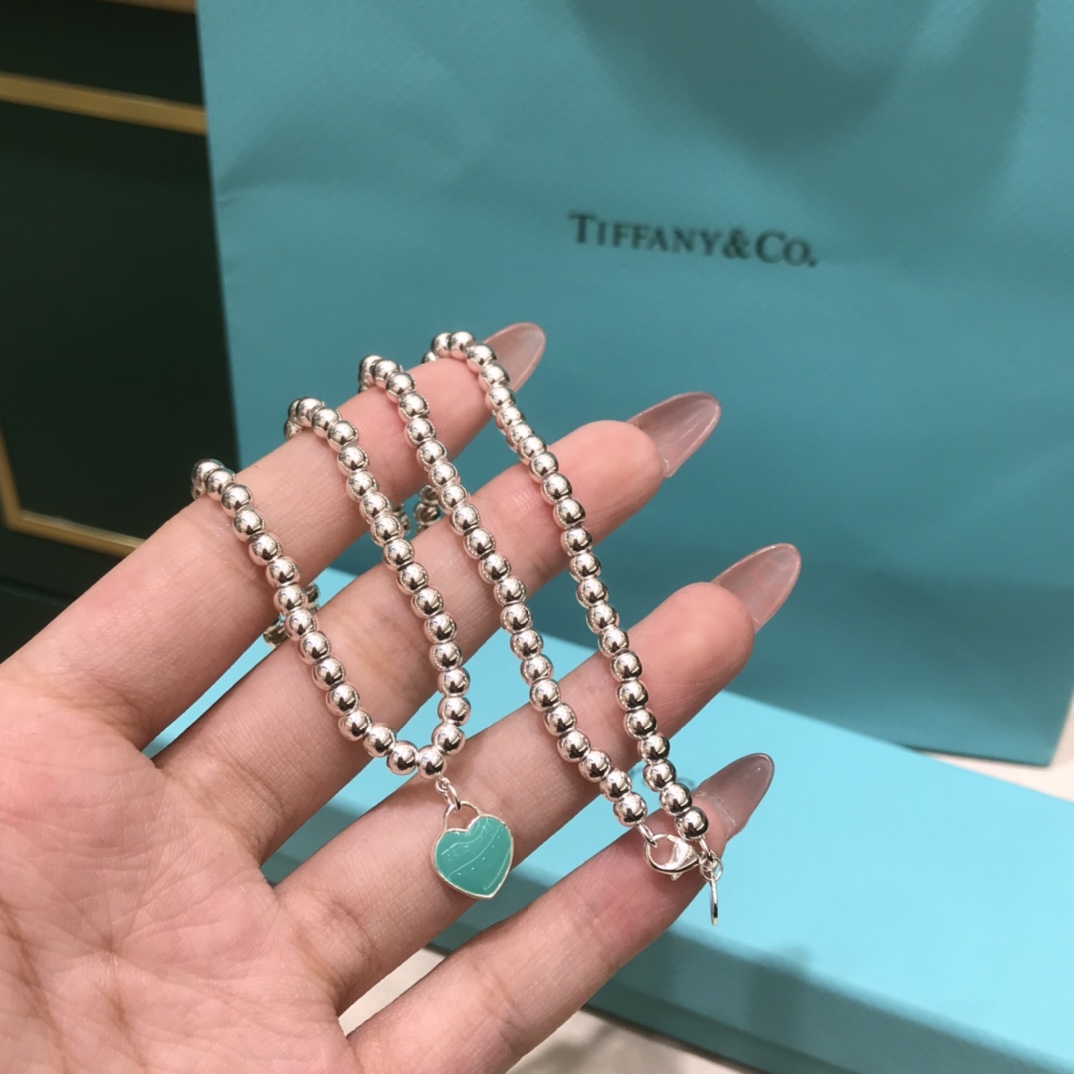 티파니 925 스털링 실버 하트 목걸이 71255 이미지 6