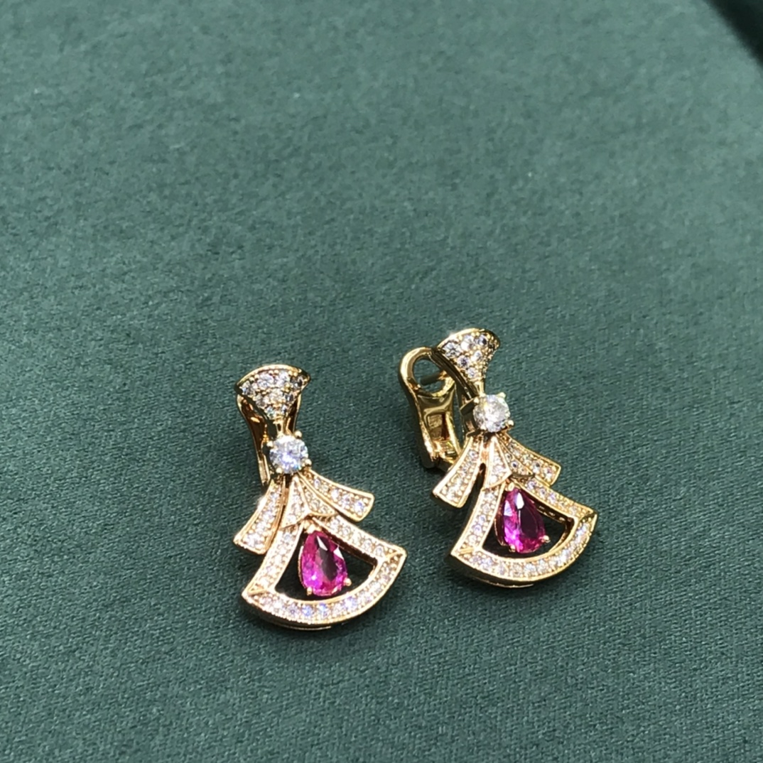 불가리 블루밍 플라워 레드 다이아몬드 팔찌 64375 이미지 7