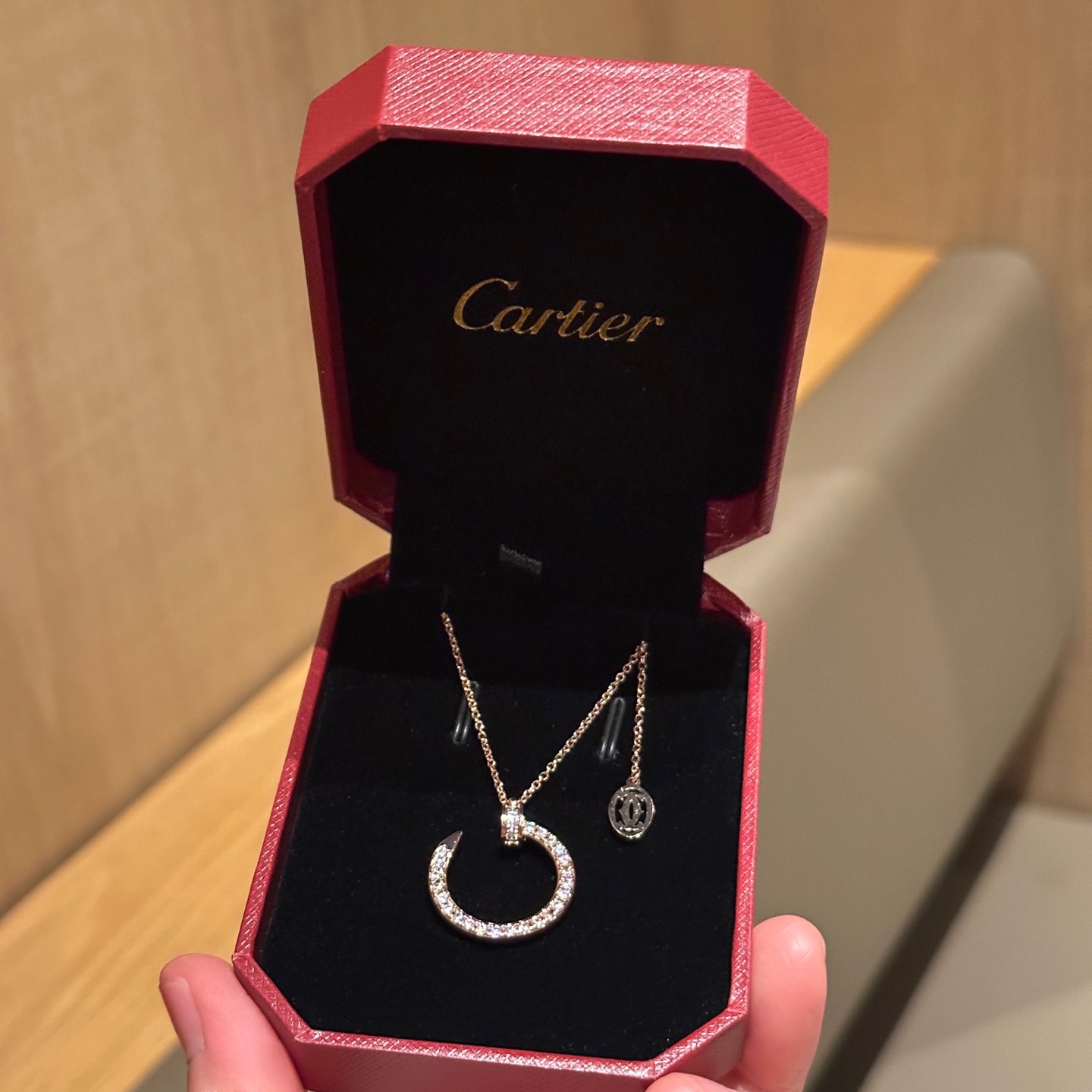 P100💰卡地亚钉子项链 无钻/满钻 两款可选 玫瑰金，Juste un Clou系列 俗称钉子系列 一眼心动✨配全套包装🎁