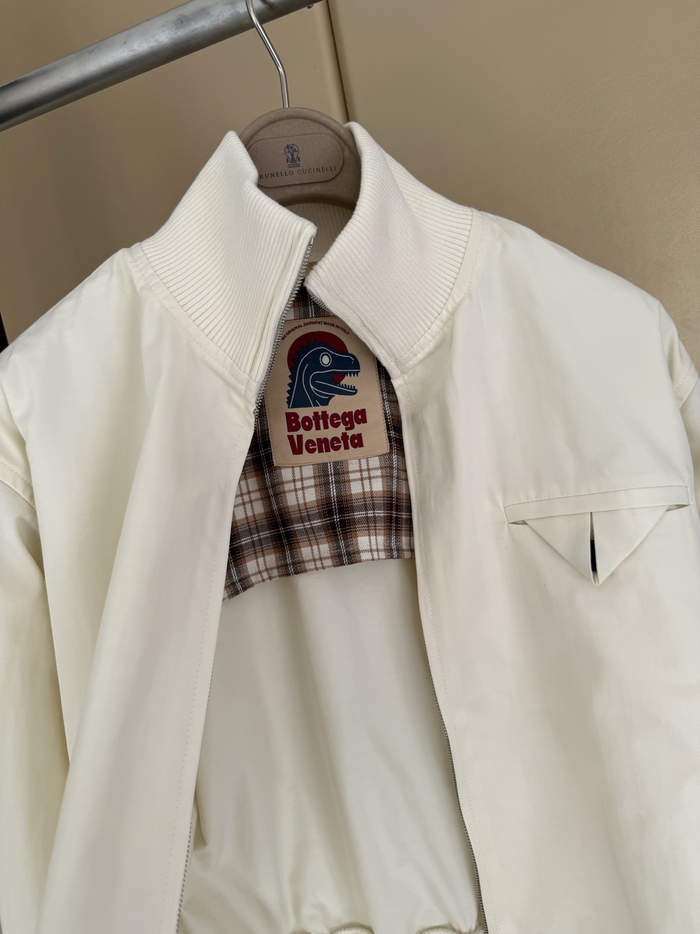 Women's White Cropped Workwear Jacket with Ribbed Collar - S, M, L 6 i1759396897828 3098 0 4