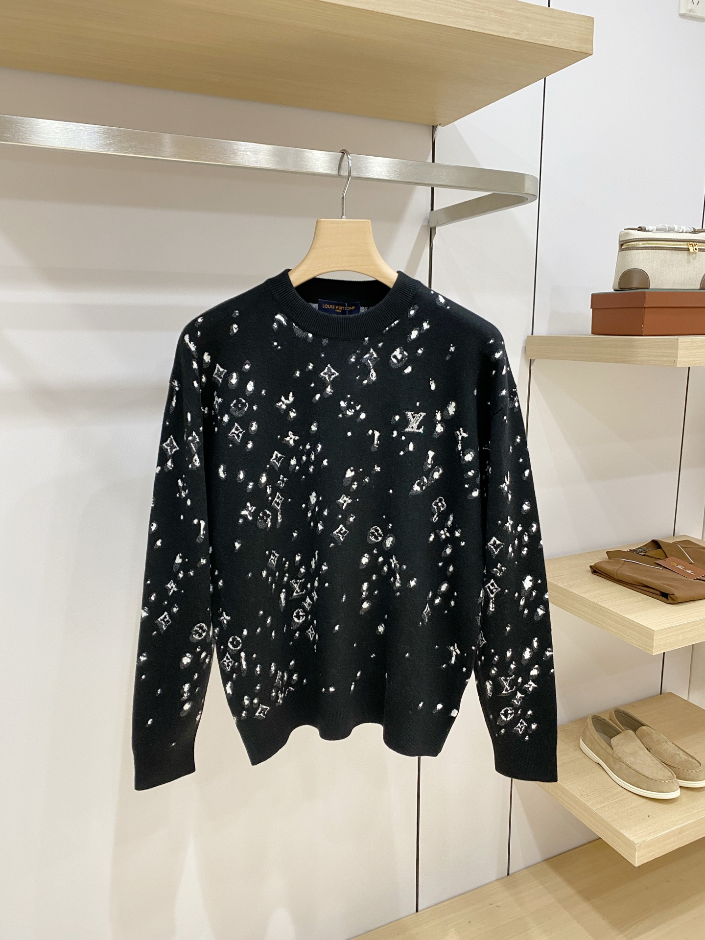 Louis Vuitton Black Monogram Sweater