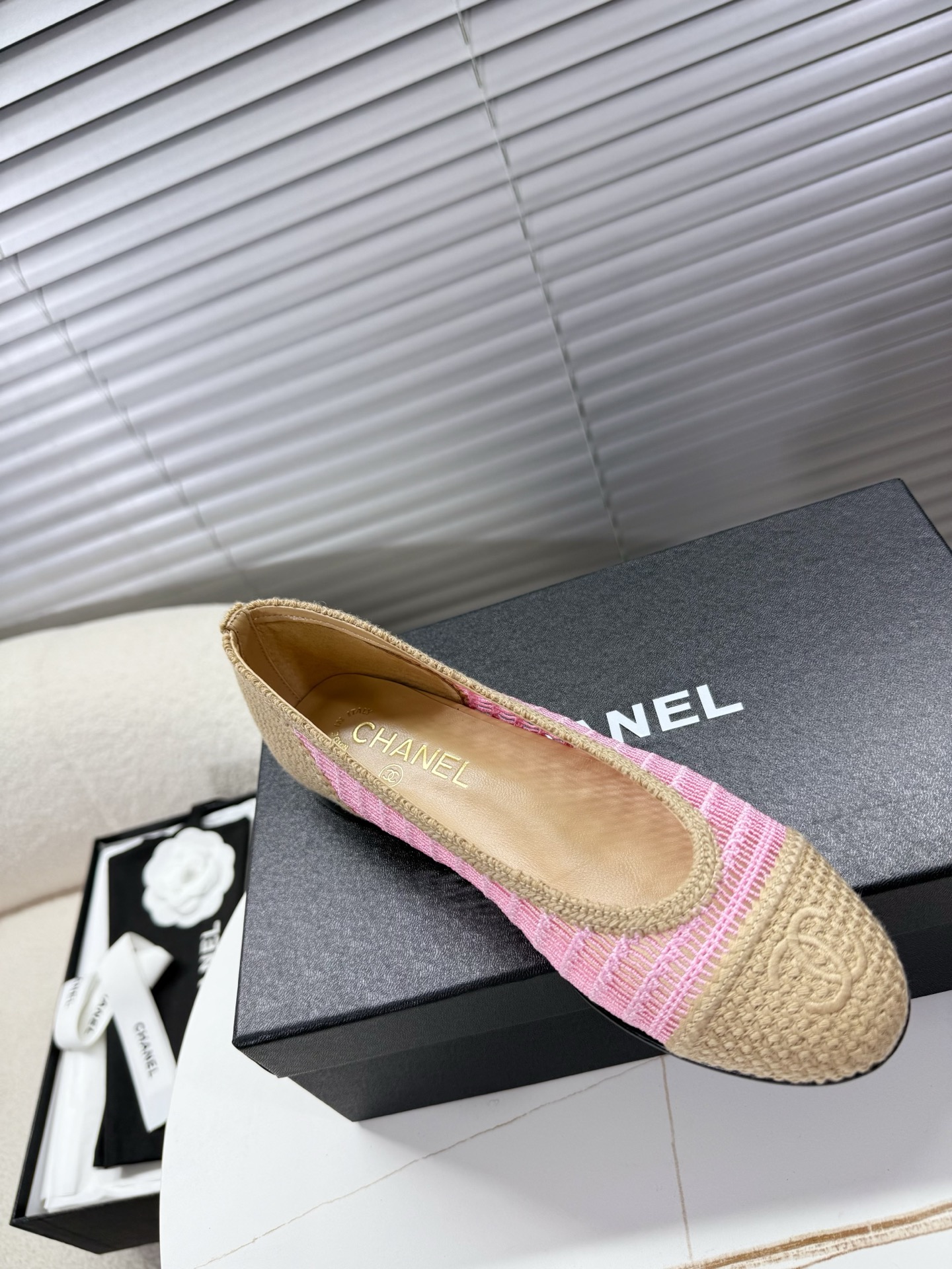 NO:781453,Chanel, raffia woven hollow ballet shoes, ballet shoes, chanel, espadrilles19860909Chanel,拉菲草编织镂空芭蕾舞鞋,芭蕾舞鞋,chanel,espadrilles,Women's Shoes