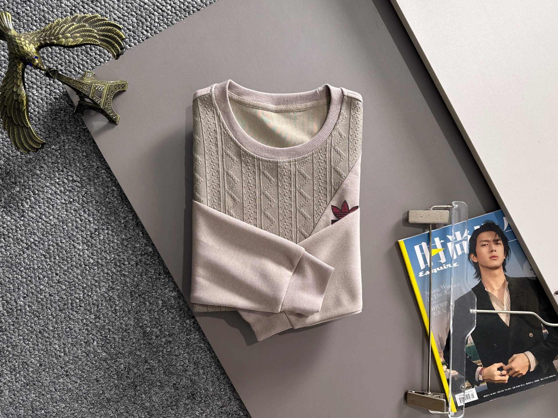 P400 パリ三叶草 秋冬新作男女共用ラウンドネック長袖スウェット