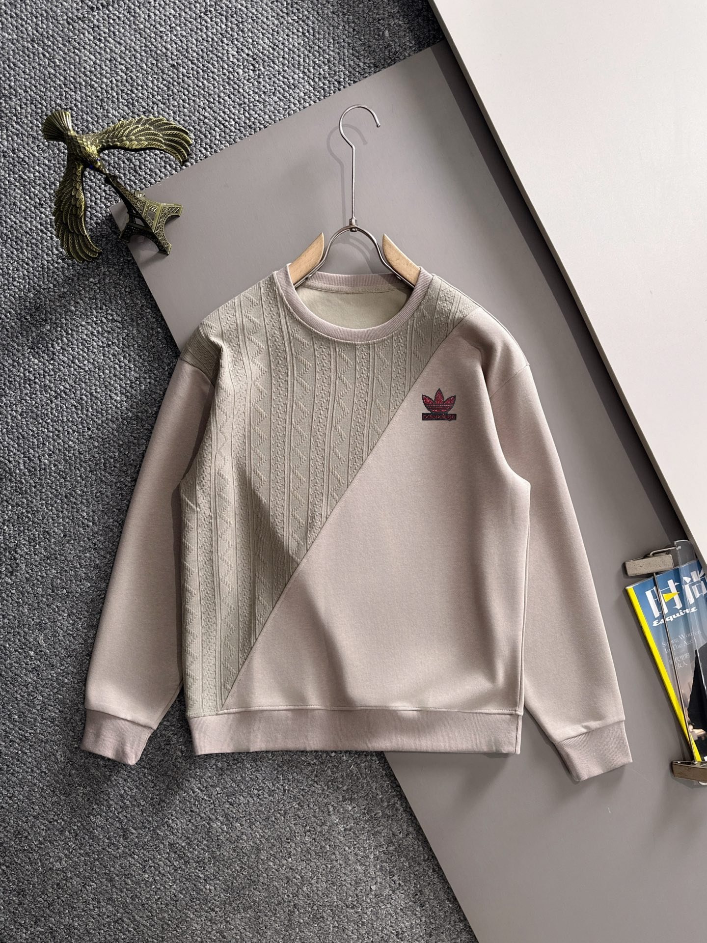 P400 パリ三叶草 秋冬新作男女共用ラウンドネック長袖スウェット