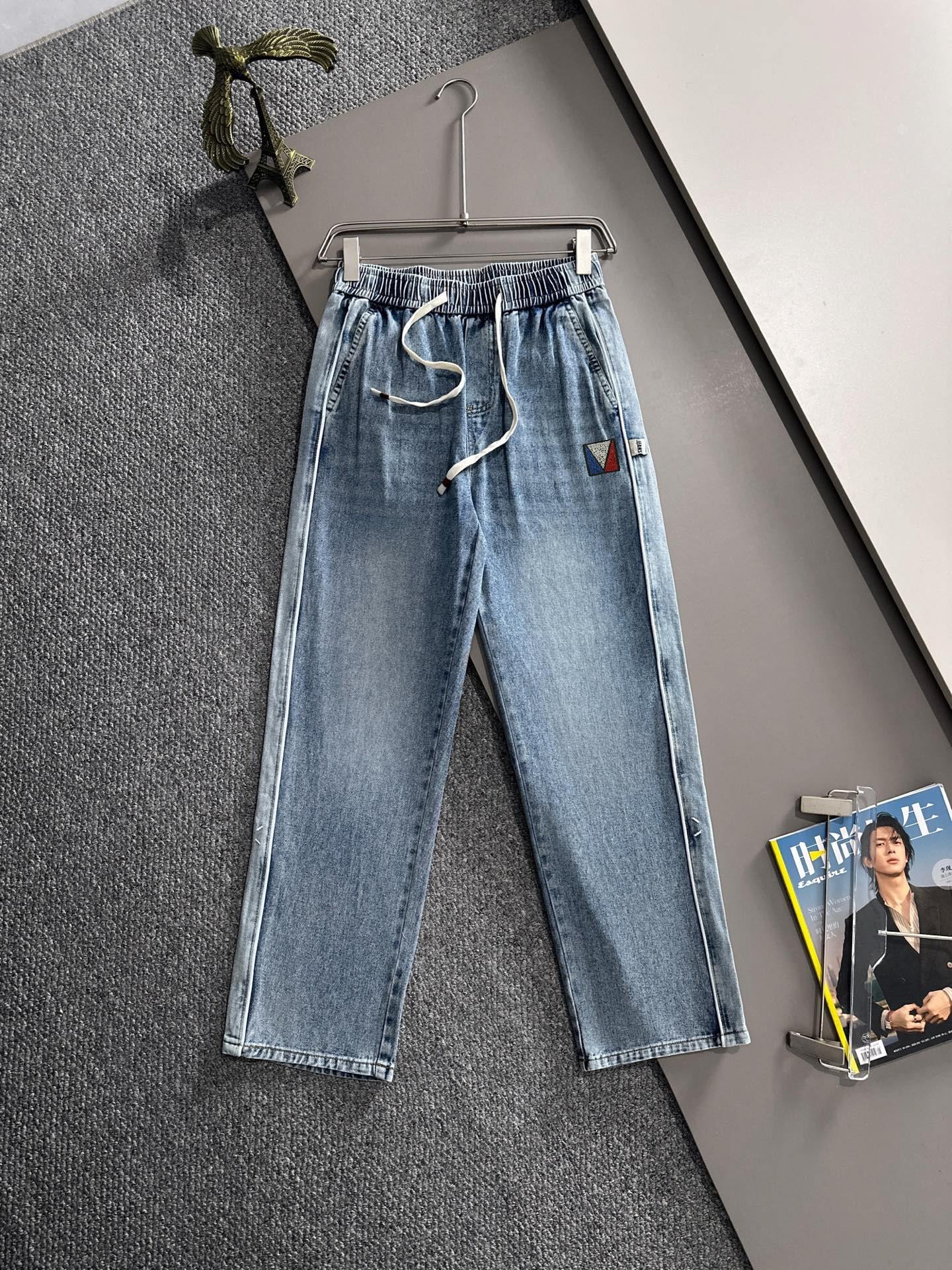 P180 LV2025 Jeans anchos sueltos y pantalones rectos de cuatro estaciones, ¡la tendencia en la tendencia! Muchos blogue…