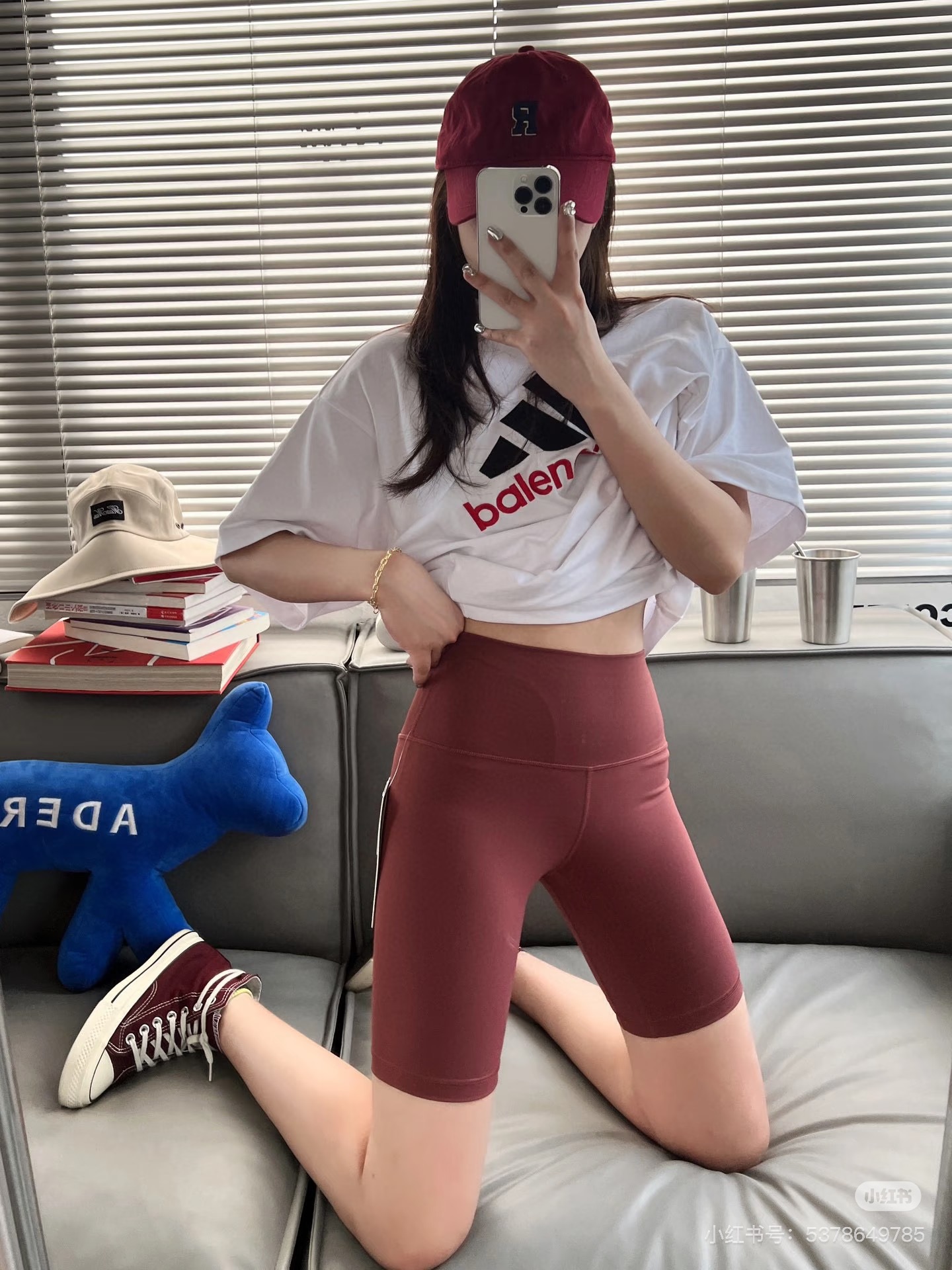 Balenciaga 官网品质BLCG/BALENCIAGA/巴黎世家联名Adidas前面 LOGO组合，双面正反穿搭刺绣短袖T恤#