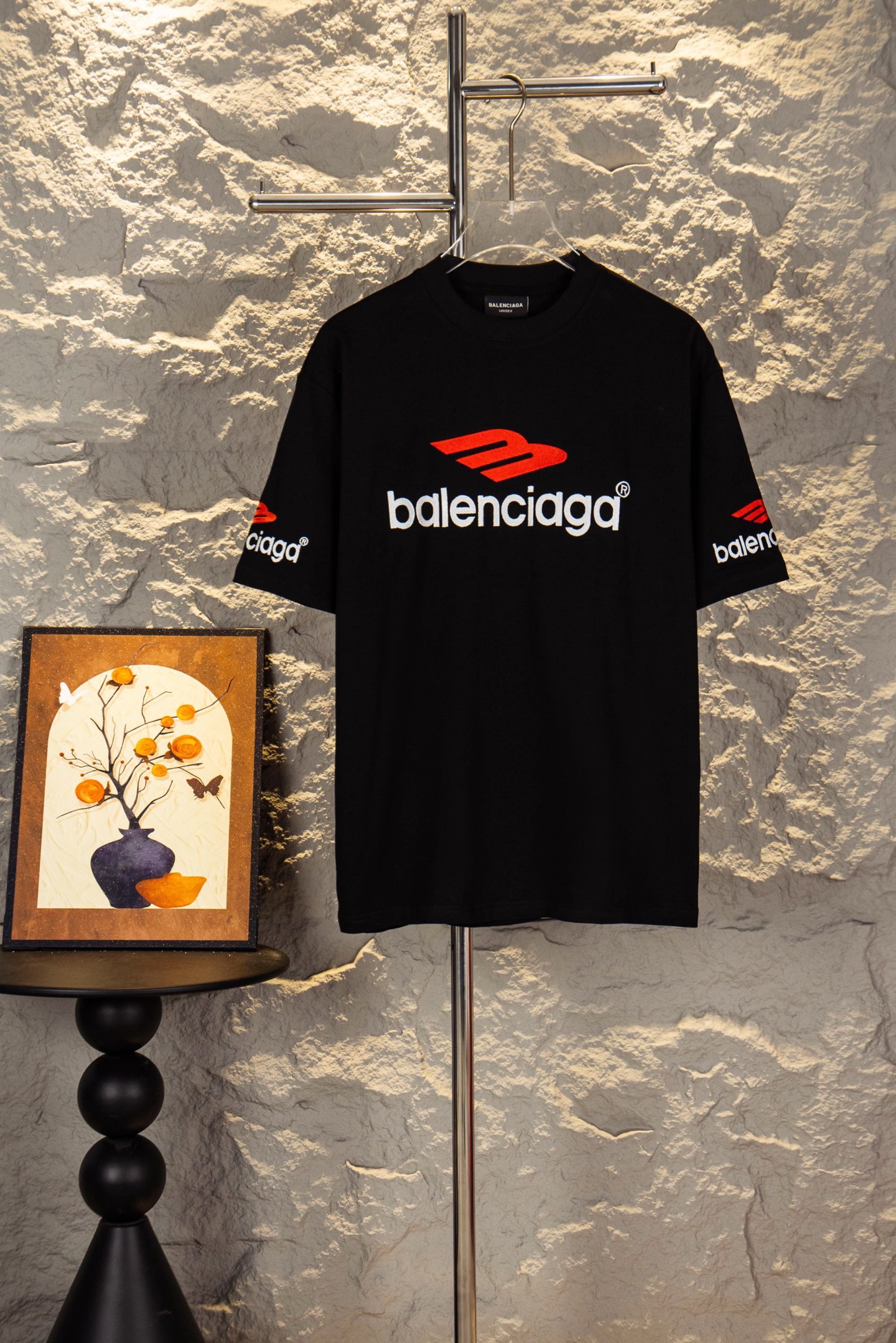 Balenciaga BALENCI*GA巴黎世家 大M 3M标字母LOGO刺绣短袖T恤