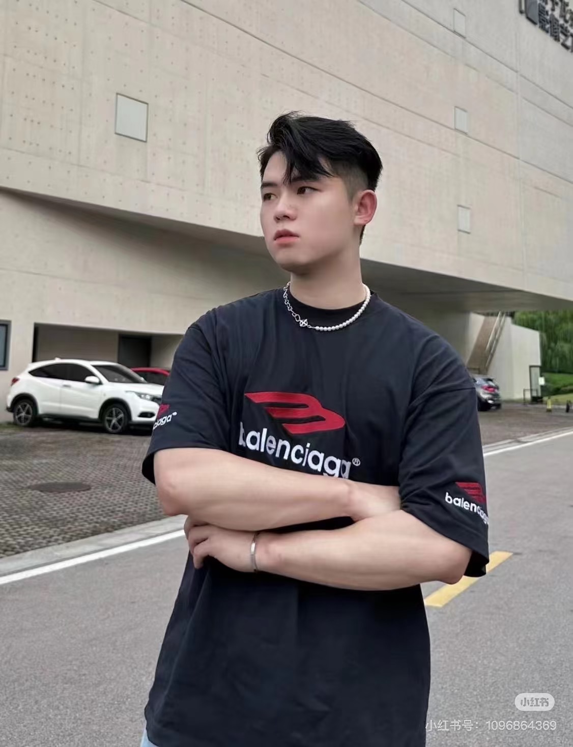 Balenciaga BALENCI*GA巴黎世家 大M 3M标字母LOGO刺绣短袖T恤