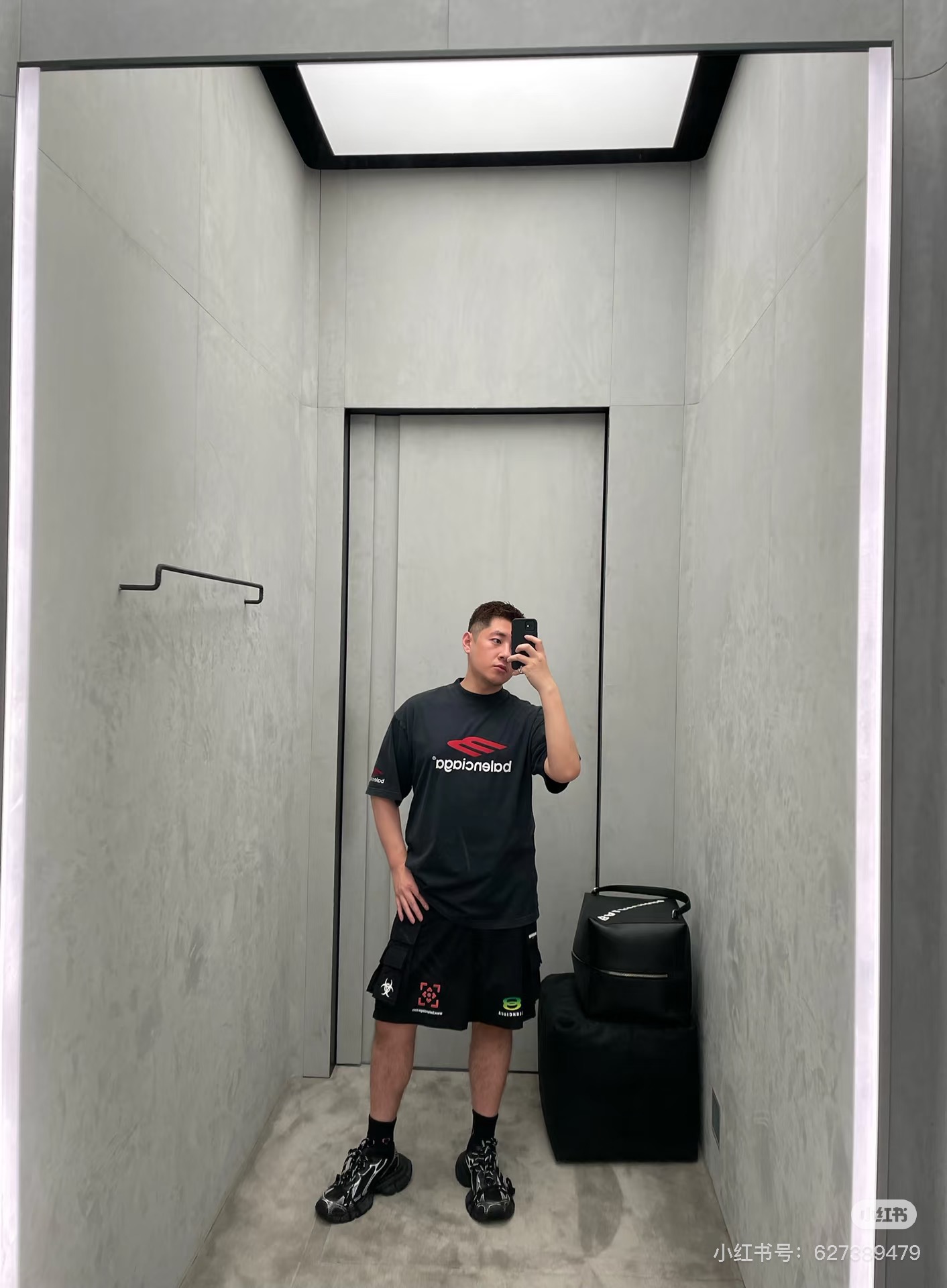 Balenciaga BALENCI*GA巴黎世家 大M 3M标字母LOGO刺绣短袖T恤
