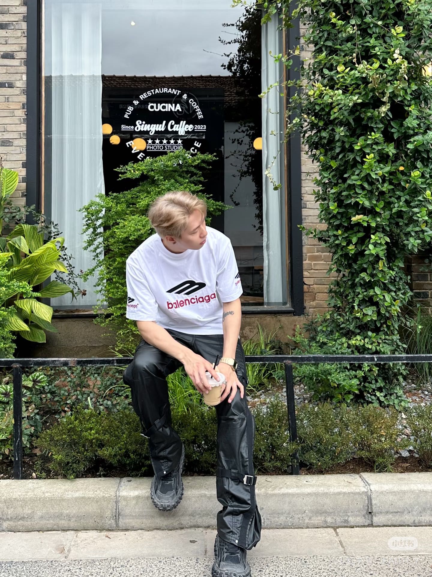 Balenciaga BALENCI*GA巴黎世家 大M 3M标字母LOGO刺绣短袖T恤