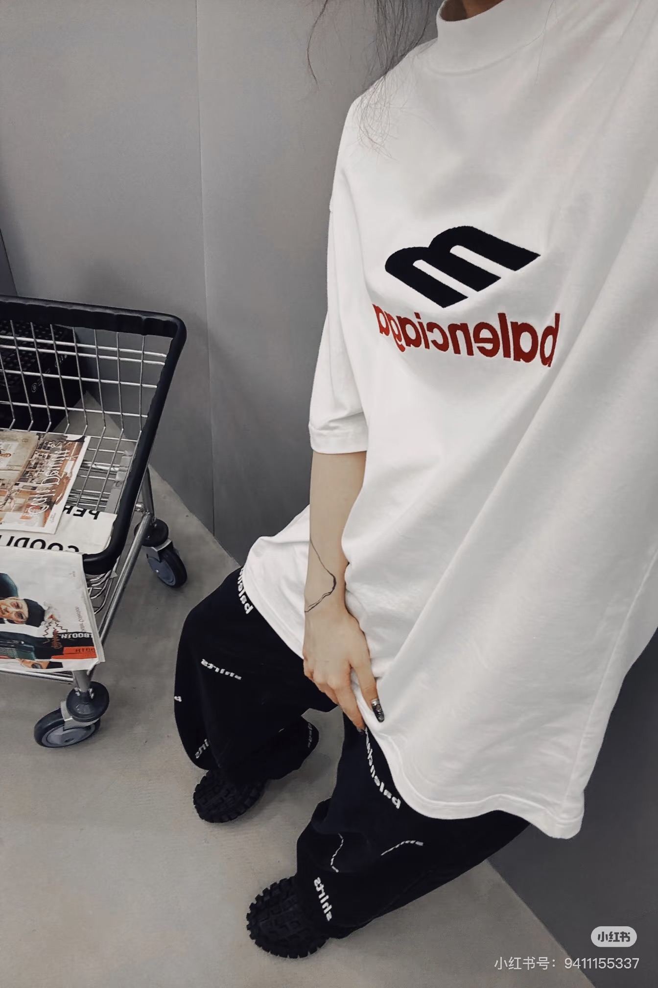 Balenciaga BALENCI*GA巴黎世家 大M 3M标字母LOGO刺绣短袖T恤