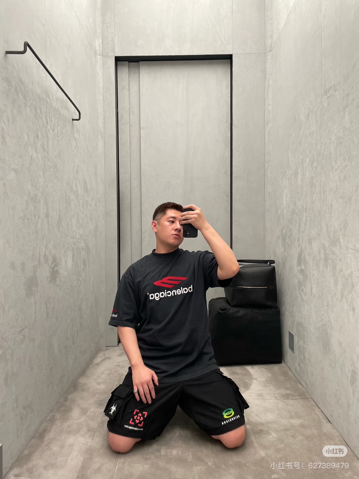 Balenciaga BALENCI*GA巴黎世家 大M 3M标字母LOGO刺绣短袖T恤