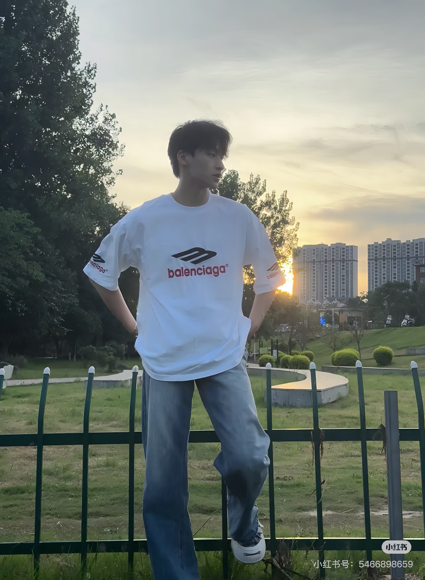 Balenciaga BALENCI*GA巴黎世家 大M 3M标字母LOGO刺绣短袖T恤