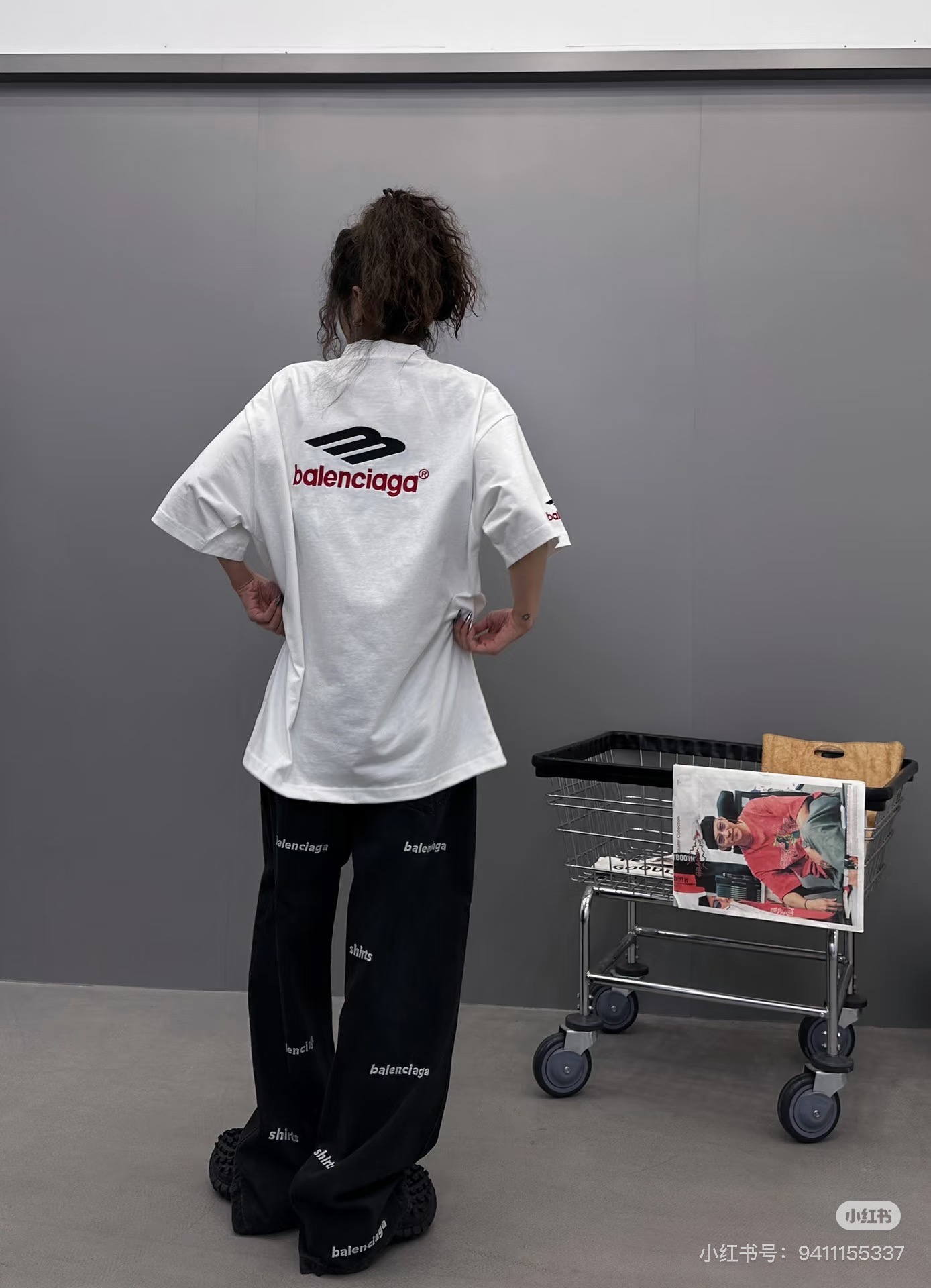 Balenciaga BALENCI*GA巴黎世家 大M 3M标字母LOGO刺绣短袖T恤