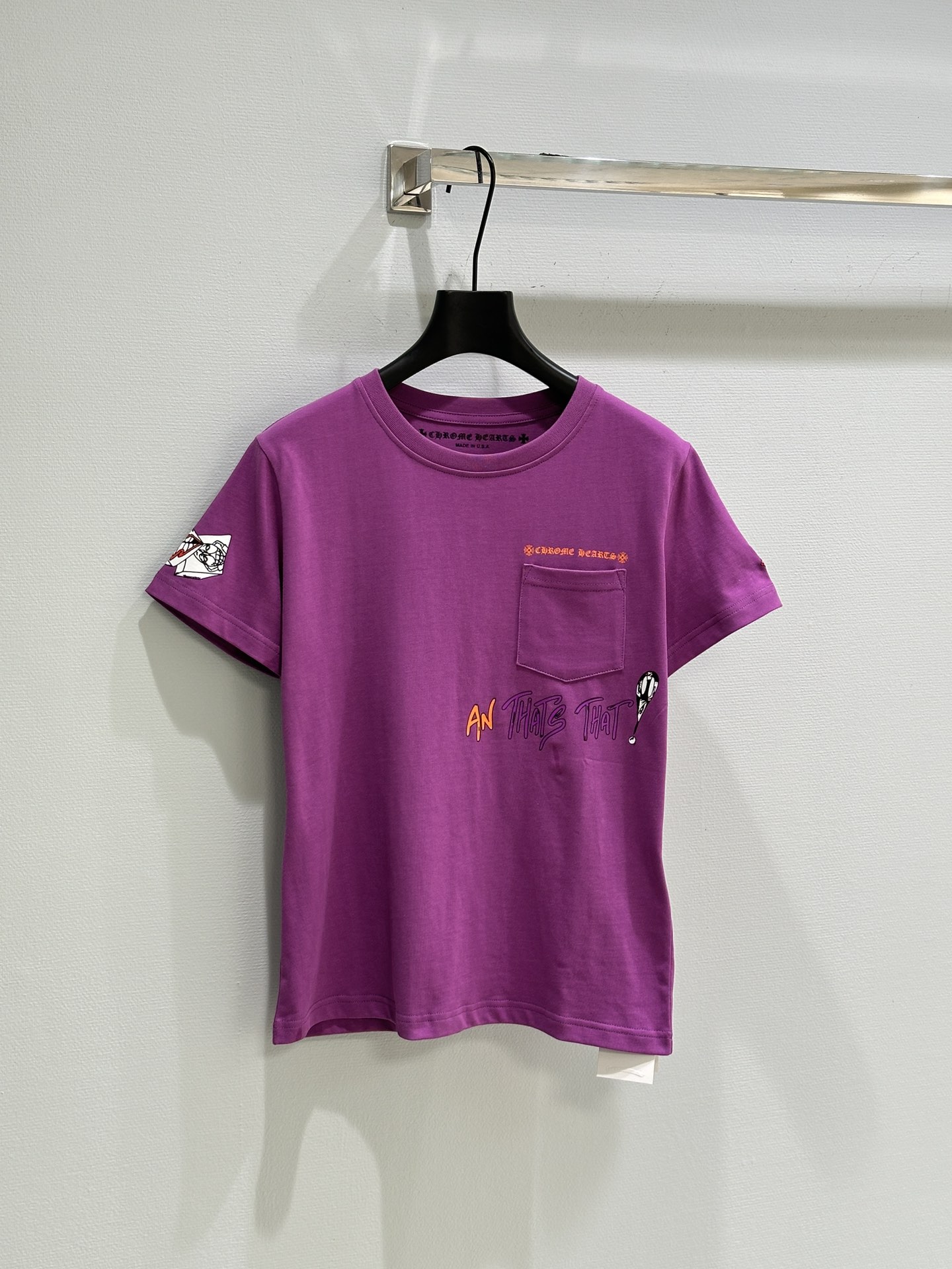 New High-End Female Dress Package: Crocson Mattyboy Purple T-shirt with Doodle Skirt - 图片 1