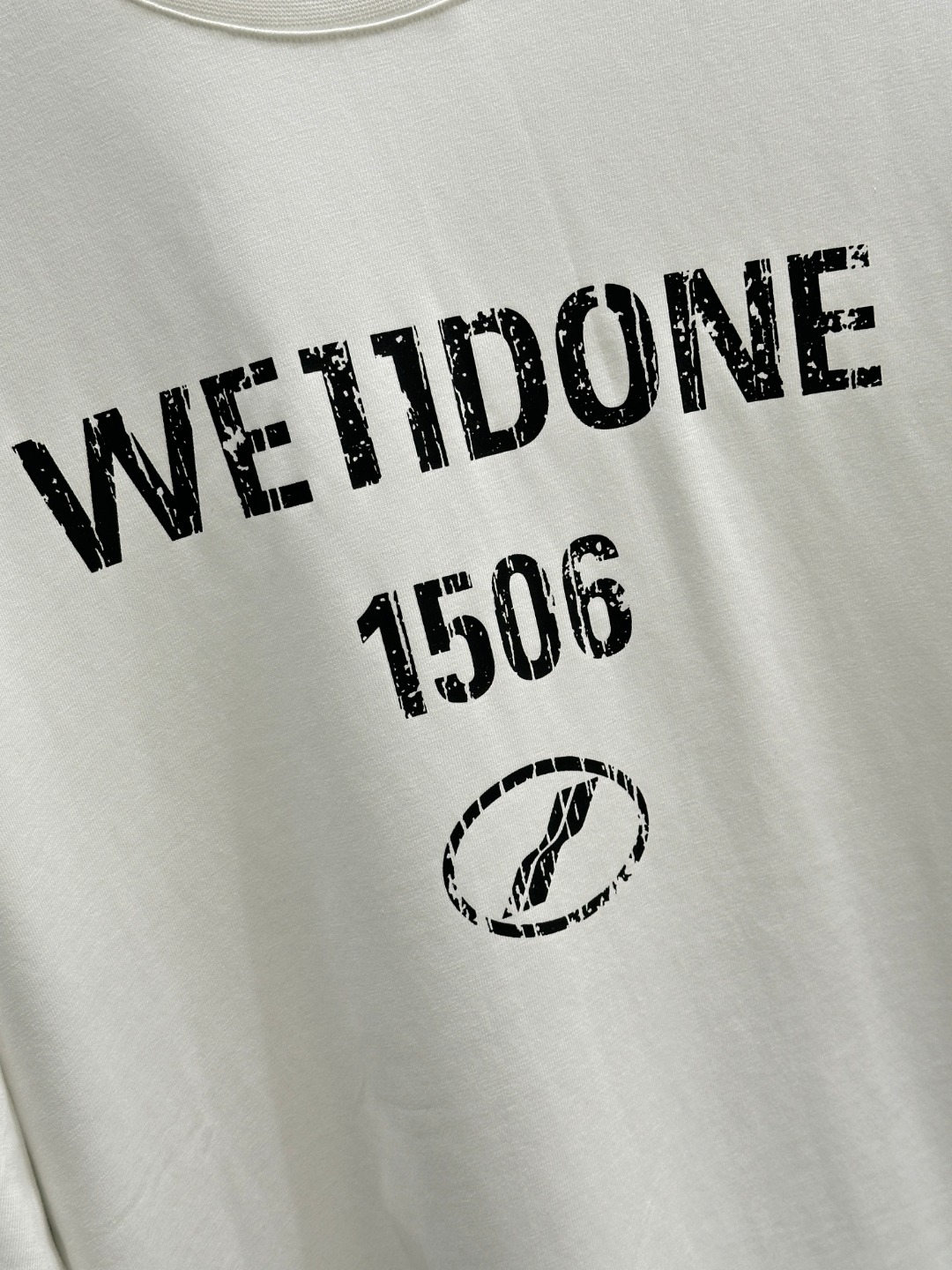 New We11done Women’s Cotton T-Shirts: Retro Style, High Quality, Various Sizes - 图片 5
