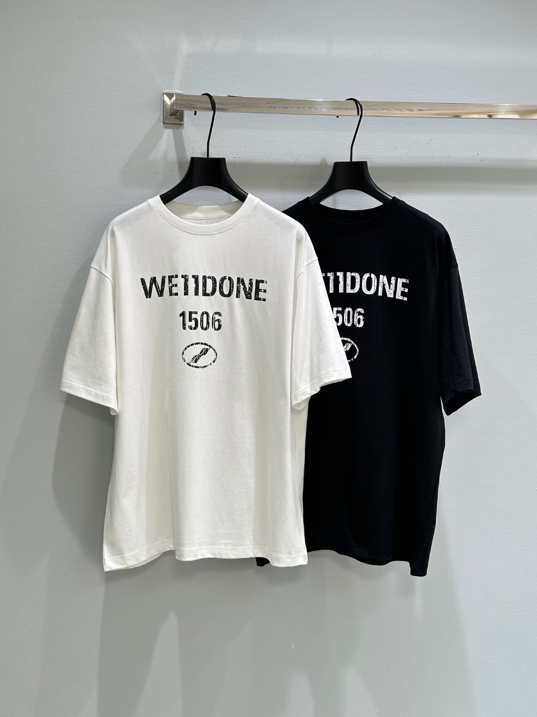 We11done SS21 Women’s Cotton T-shirts: Retro Design, Loose Fit, Unisex, Various Sizes