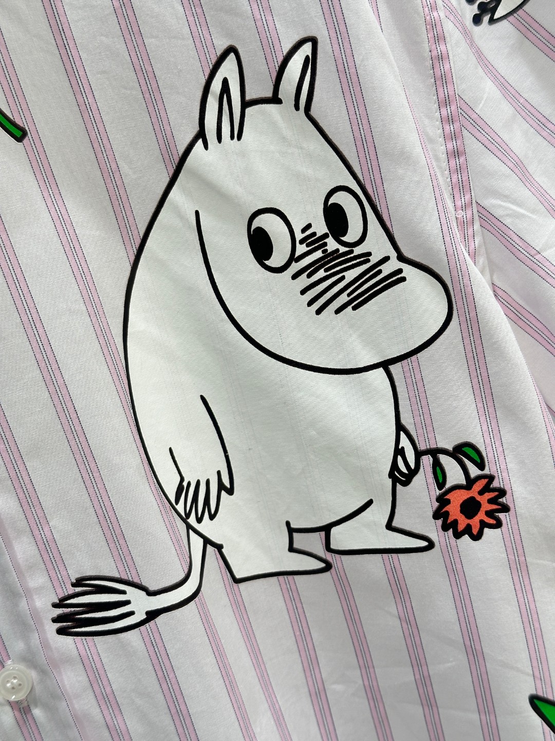 Acne Studio x Moomi Capsule Series: One-Size Short-Sleeve Shirt in Pink – Sizes SML - 图片 4