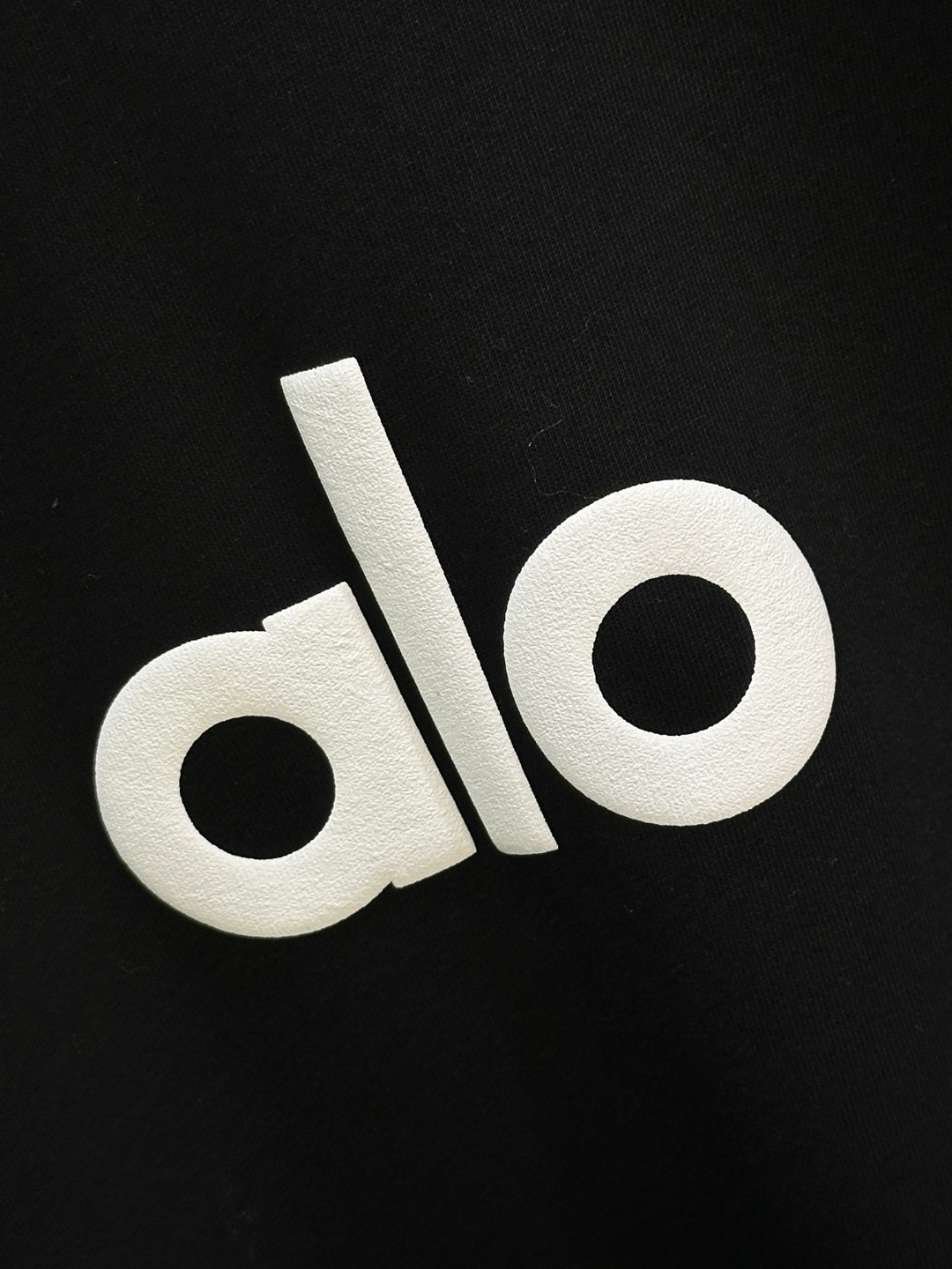 “New Alo Pure Cotton Long Sleeve T-Shirt with Bubble Rubber Logo for Women” - 图片 3