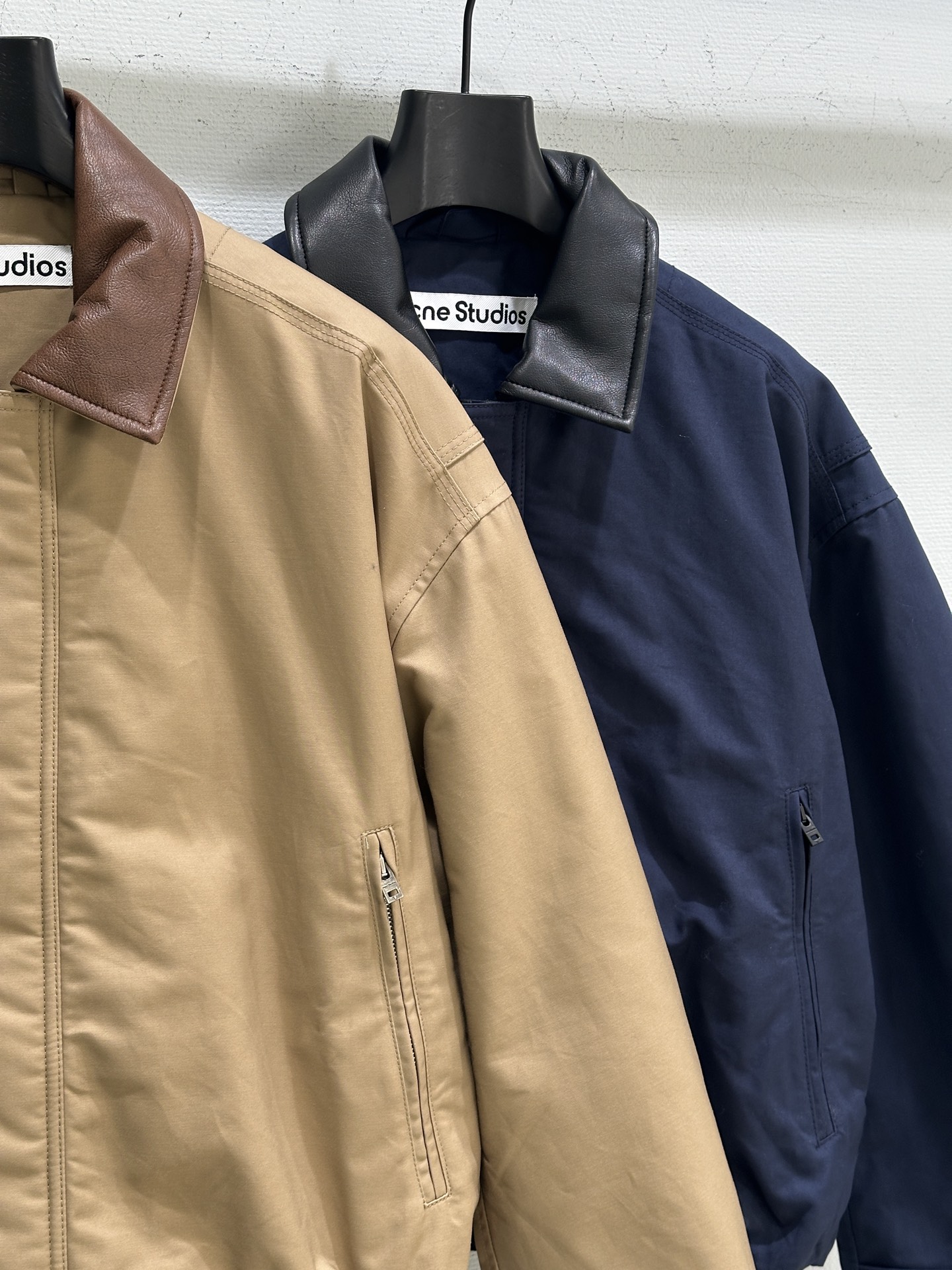 Acne Studios Cotton Blend Jacket with Faux Leather Collar - Winter Collection 3 i1761721845169 2671 0 1