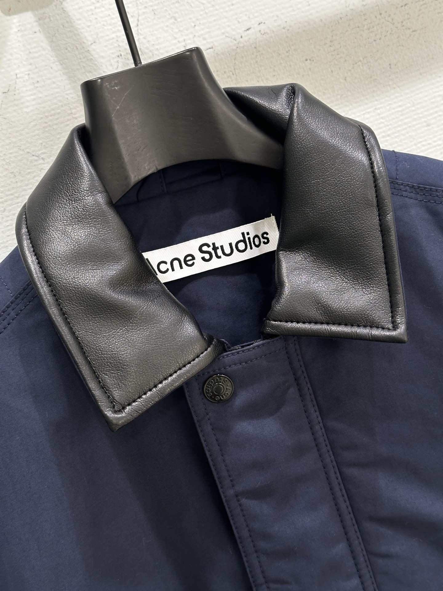 Acne Studios Cotton Blend Jacket with Faux Leather Collar - Stylish & Comfortable 3 i1761721877242 4191 0 1